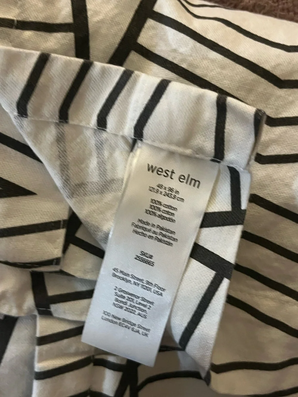 West Elm geometric linear